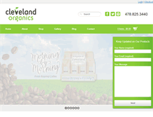 Tablet Screenshot of cleveland-organics.com